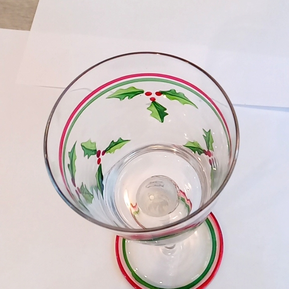 2 Yankee Candle Christmas holly votive candle holders - Picture 5 of 13